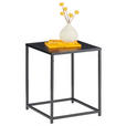 BEISTELLTISCH 38/37/45,7 cm Schwarz rechteckig  - Schwarz, Trend, Metall (38/37/45,7cm) - Carryhome