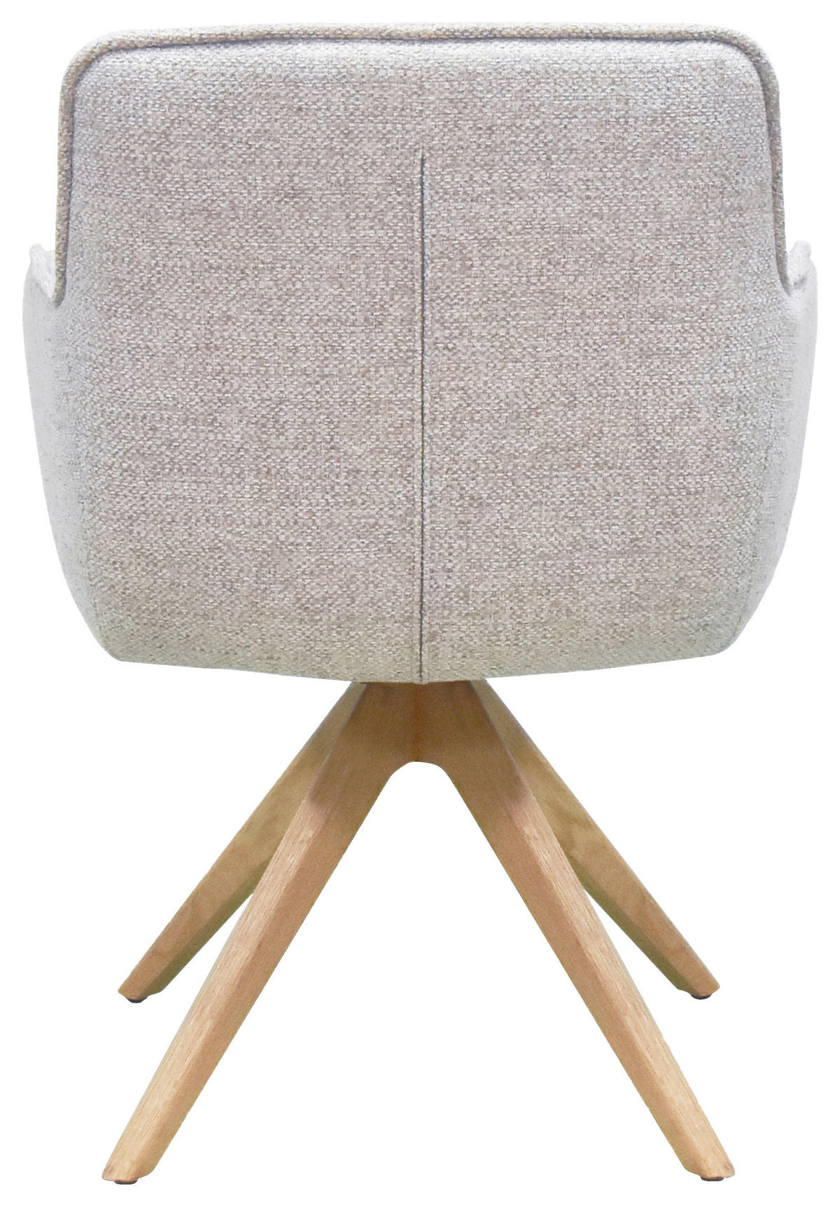 ARMLEHNSTUHL  in Mikrofaser  - Eichefarben/Beige, Design, Holz/Textil (61/87,5/61cm) - Novel