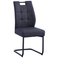 HOUPACÍ ŽIDLE, černá, tmavě šedá - černá/tmavě šedá, Moderní, kov/textil (45/97/59cm) - Cantus