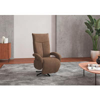 SESSEL in Flachgewebe Hellbraun  - Hellbraun/Schwarz, KONVENTIONELL, Textil/Metall (74/112/82cm) - Sit & More