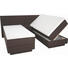 BOXSPRINGBETT 2X90/200 cm INKL. Bettkasten, Topper - Dunkelbraun, KONVENTIONELL, Textil (2X90/200cm) - Esposa