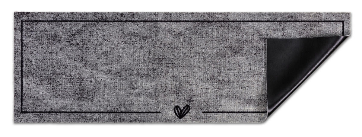 FUßMATTE  50/150 cm  Grau  - Grau, Basics, Kunststoff/Textil (50/150cm) - Astra