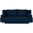SCHLAFSOFA  in Blau  - Chromfarben/Blau, Design, Textil/Metall (197/88/89cm) - Xora
