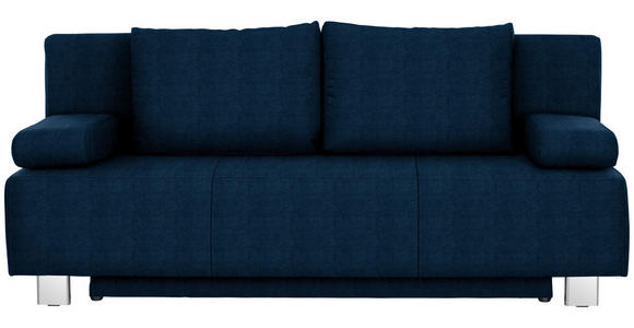 SCHLAFSOFA  in Blau  - Chromfarben/Blau, Design, Textil/Metall (197/88/89cm) - Xora