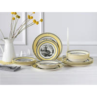 TAFELSERVICE Windmühle Gelb 18-teilig  - Multicolor, Basics, Keramik - Creatable