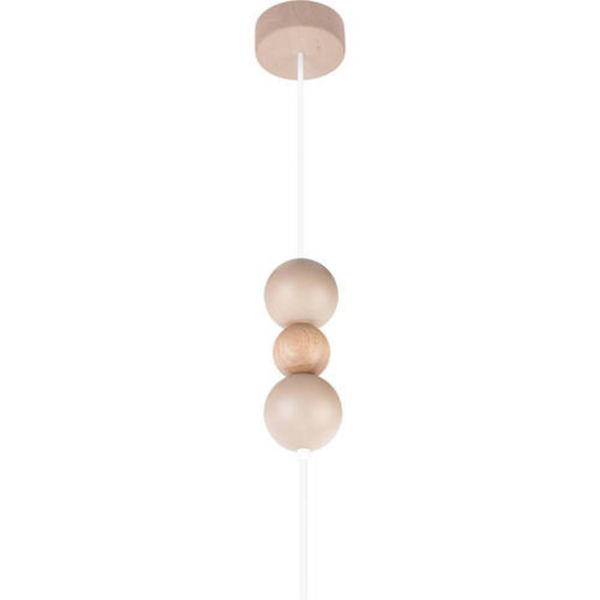 ZÁVĚSNÉ SVÍTIDLO,   - přírodní barvy/béžová, Basics, dřevo (40/110cm)