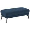 HOCKER in Textil Blau  - Blau/Schwarz, Design, Textil/Metall (132/45/68cm) - Beldomo Style