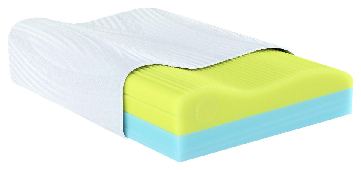 NACKENKISSEN 40/70 cm  - Weiß, Basics, Textil (40/70cm) - Physiosleep