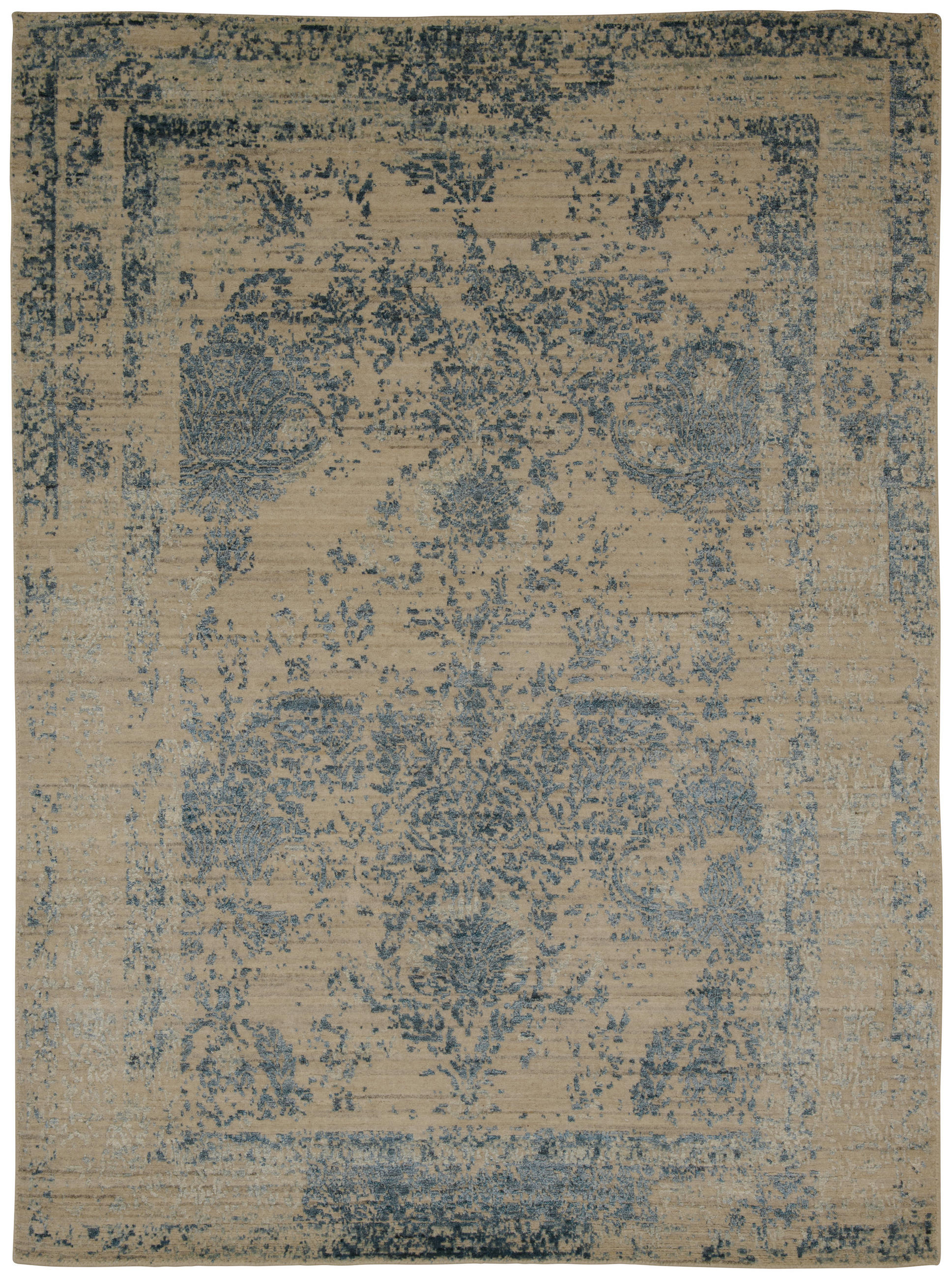 ORIENTTEPPICH  Wohnzimmer 140/200 cm Blau rechteckig  - Blau, Design, Textil (140/200cm) - Cazaris