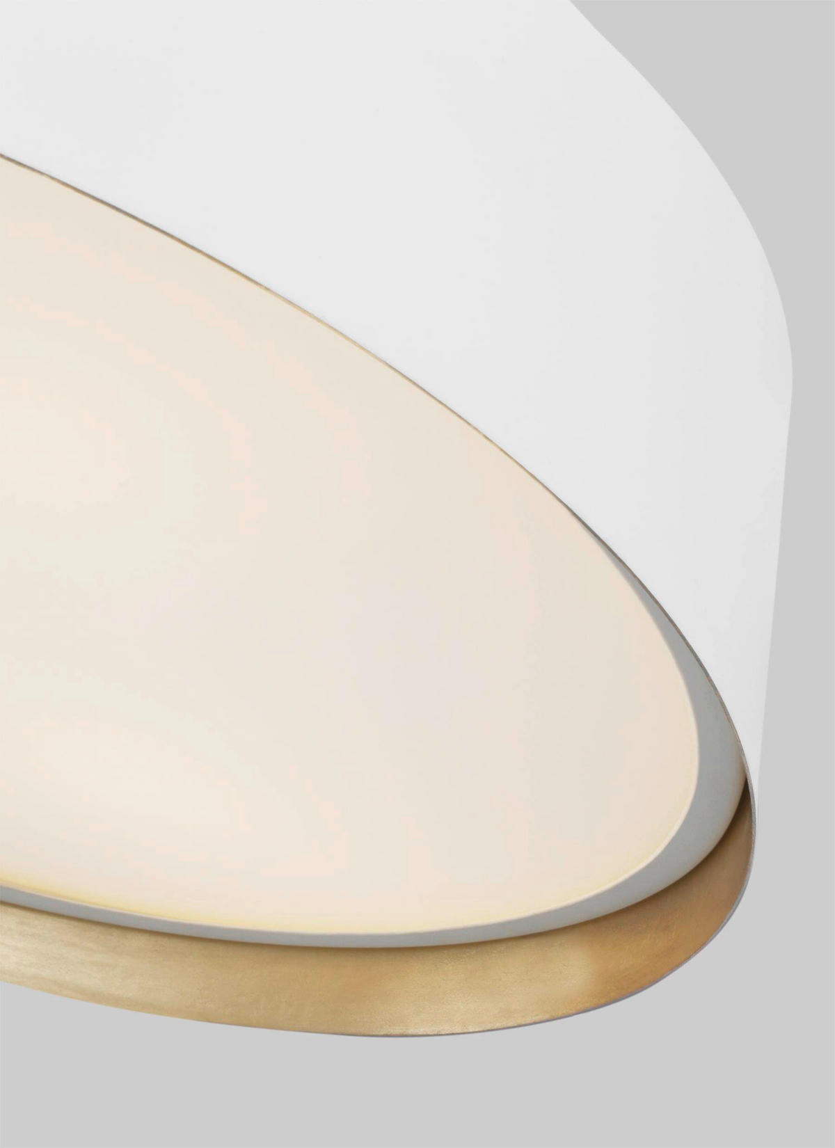 DECKENLEUCHTE  36.8/11.9 cm    - Weiss, Basics, Glas/Metall (36.8/11.9cm) - Elstead Lighting