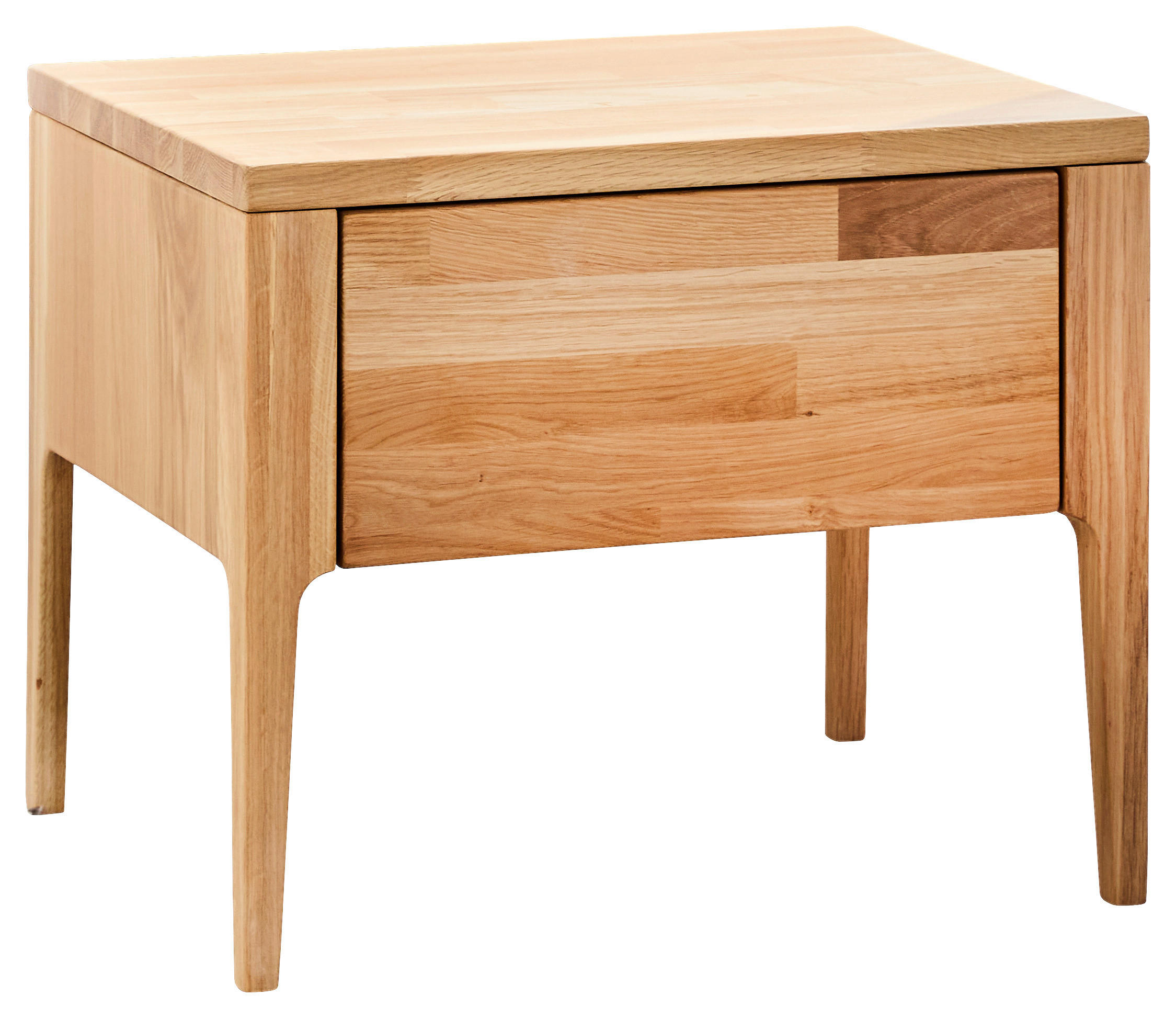 NACHTSCHRANK 51/42/40 cm Eiche furniert  - Wildeiche, Design, Holz (51/42/40cm) - Linea Natura