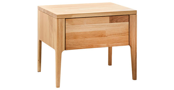 NACHTSCHRANK 51/42/40 cm Eiche furniert  - Wildeiche, Design, Holz (51/42/40cm) - Linea Natura
