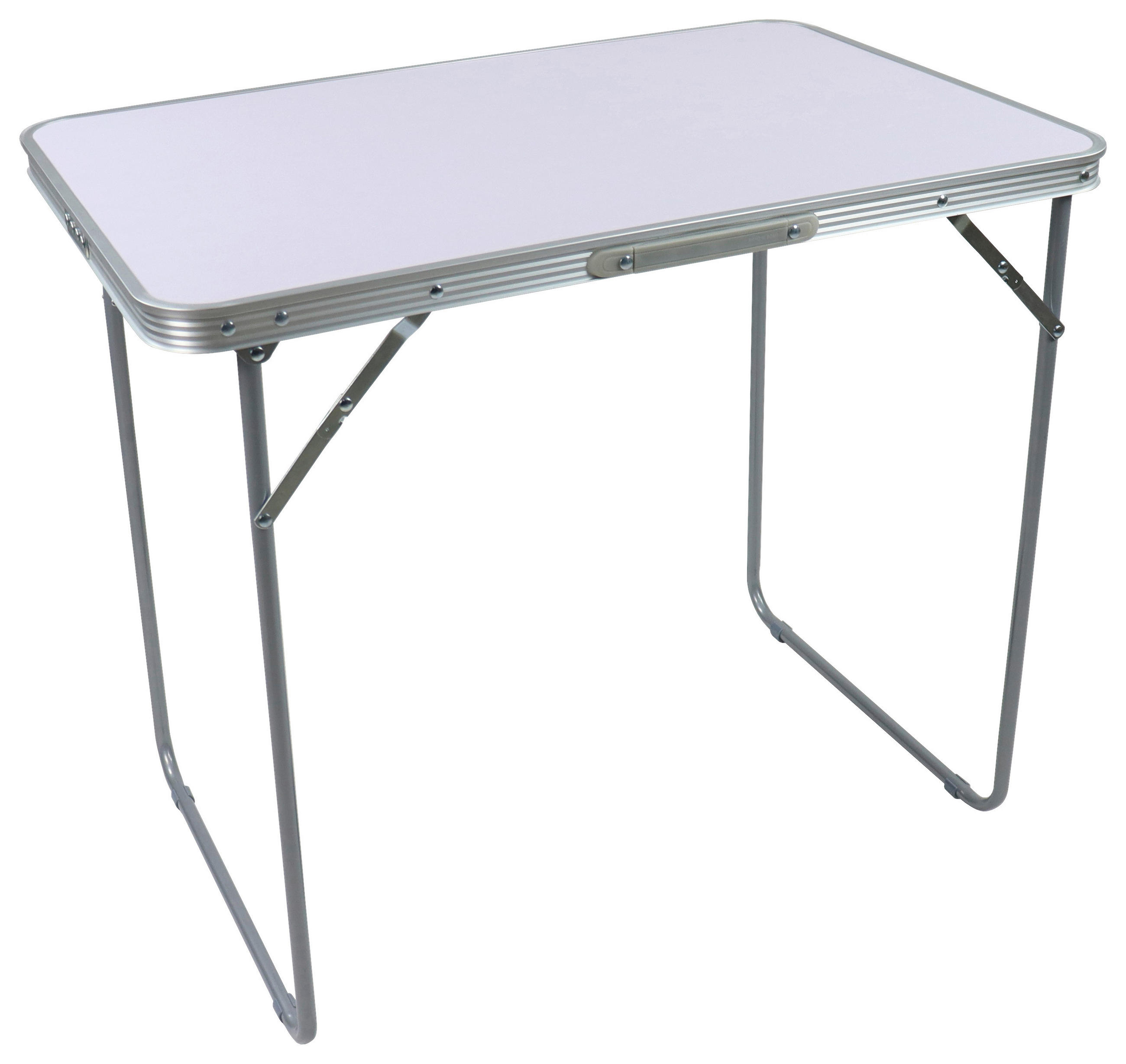 CAMPINGBORD - vit, Modern, metall/trämaterial (80/53/70cm) - Ambia Garden