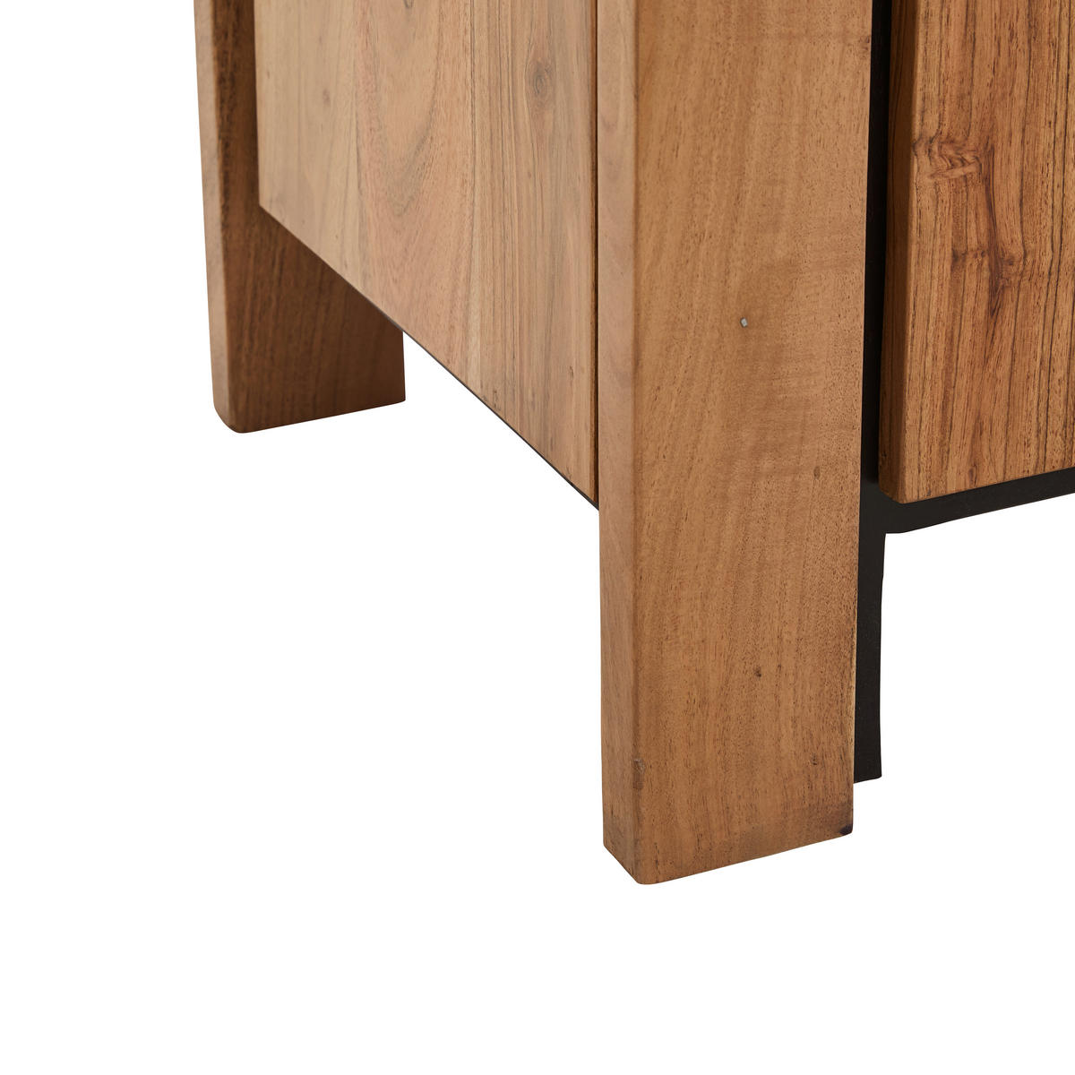 SIDEBOARD  in 150/85/40 cm  - Schwarz/Akaziefarben, Natur, Glas/Holz (150/85/40cm) - Livetastic