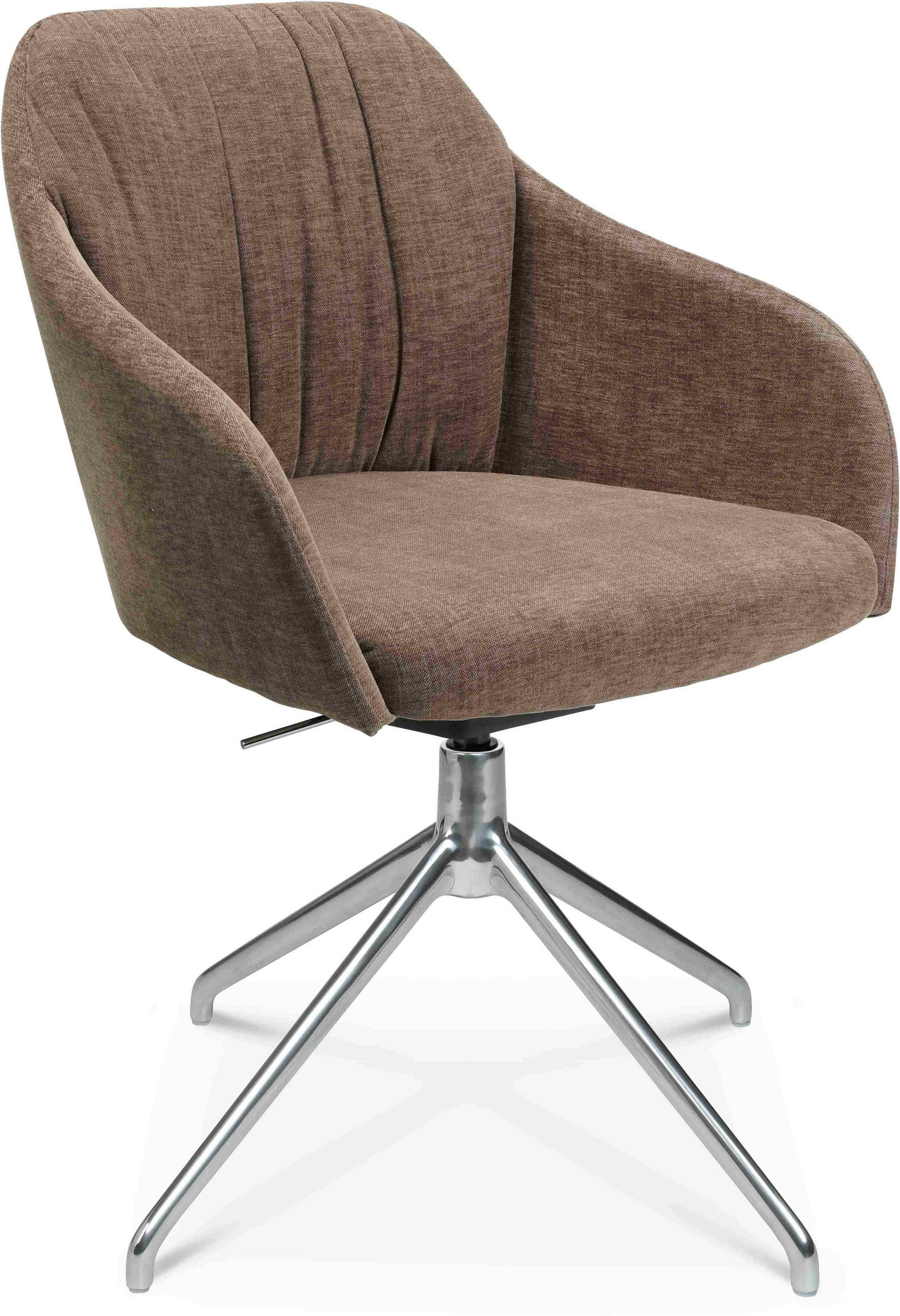 ARMLEHNSTUHL  in Aluminium Velours  - Alufarben/Grün, Design, Textil/Metall (58/81,5-84,5/60cm) - Johann Jakob