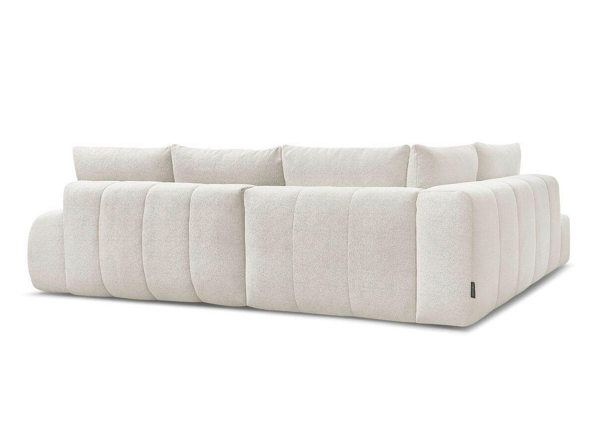 ECKSCHLAFSOFA EVEREST  mit Rücken echt, Armteil links, Armteil rechts Flachgewebe Weiß  - Schwarz/Weiß, MODERN, Kunststoff/Textil (320/212cm)