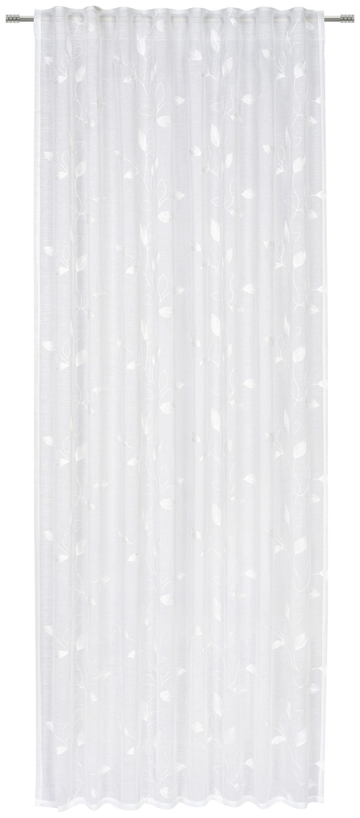 FERTIGVORHANG transparent  - Weiß, KONVENTIONELL, Textil (135/245cm) - Esposa