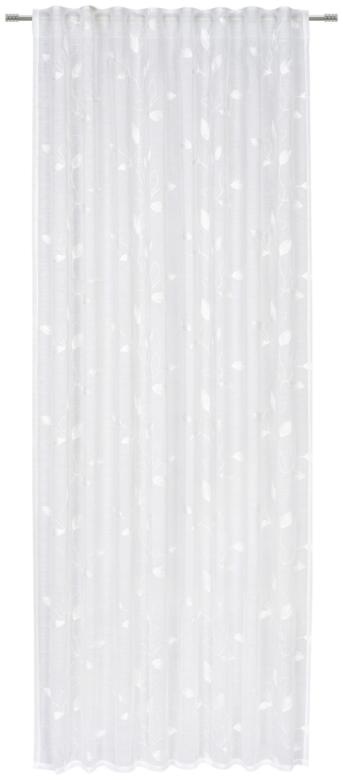 FERTIGVORHANG transparent  - Weiß, KONVENTIONELL, Textil (135/245cm) - Esposa