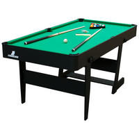 Billardtisch Hustle XL - Schwarz/Grün, Design, Holz (183/83/91cm) - Ambia Garden