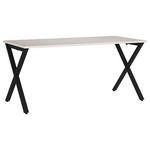 SCHREIBTISCH 160/80/75 cm  in Schwarz, Kaschmir  - Kaschmir/Schwarz, MODERN, Holzwerkstoff/Metall (160/80/75cm) - Novel