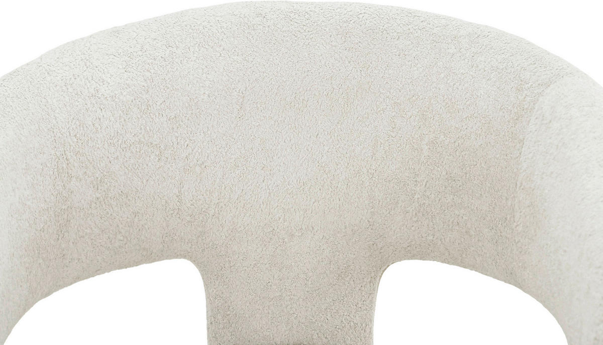 ARMLEHNSTUHL  in Eisen Samt  - Beige, MODERN, Textil/Metall (57/81,5/58cm) - MID.YOU