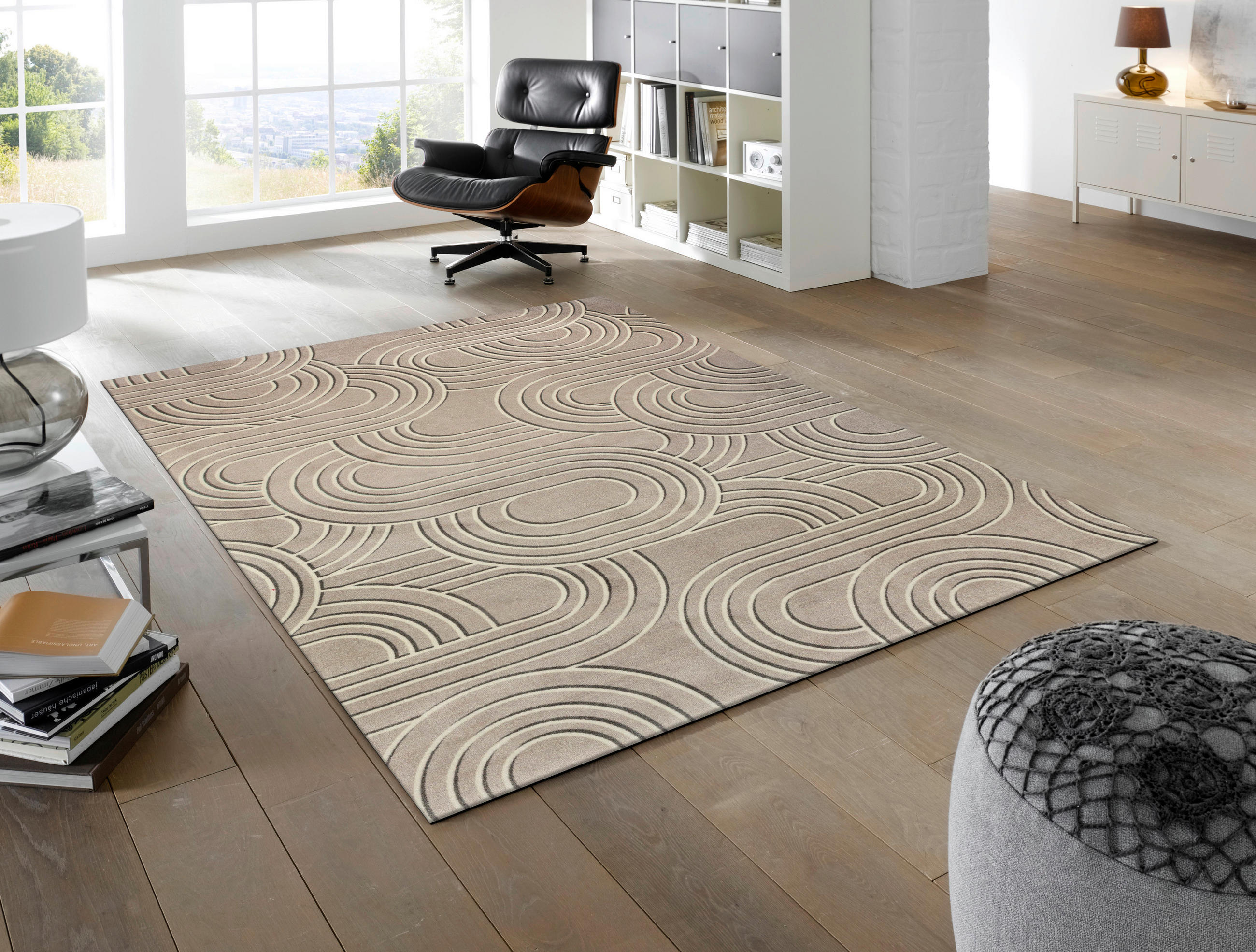 COVOR Sand Twist  - bej, Konventionell, plastic/textil (170/240cm) - wash+dry