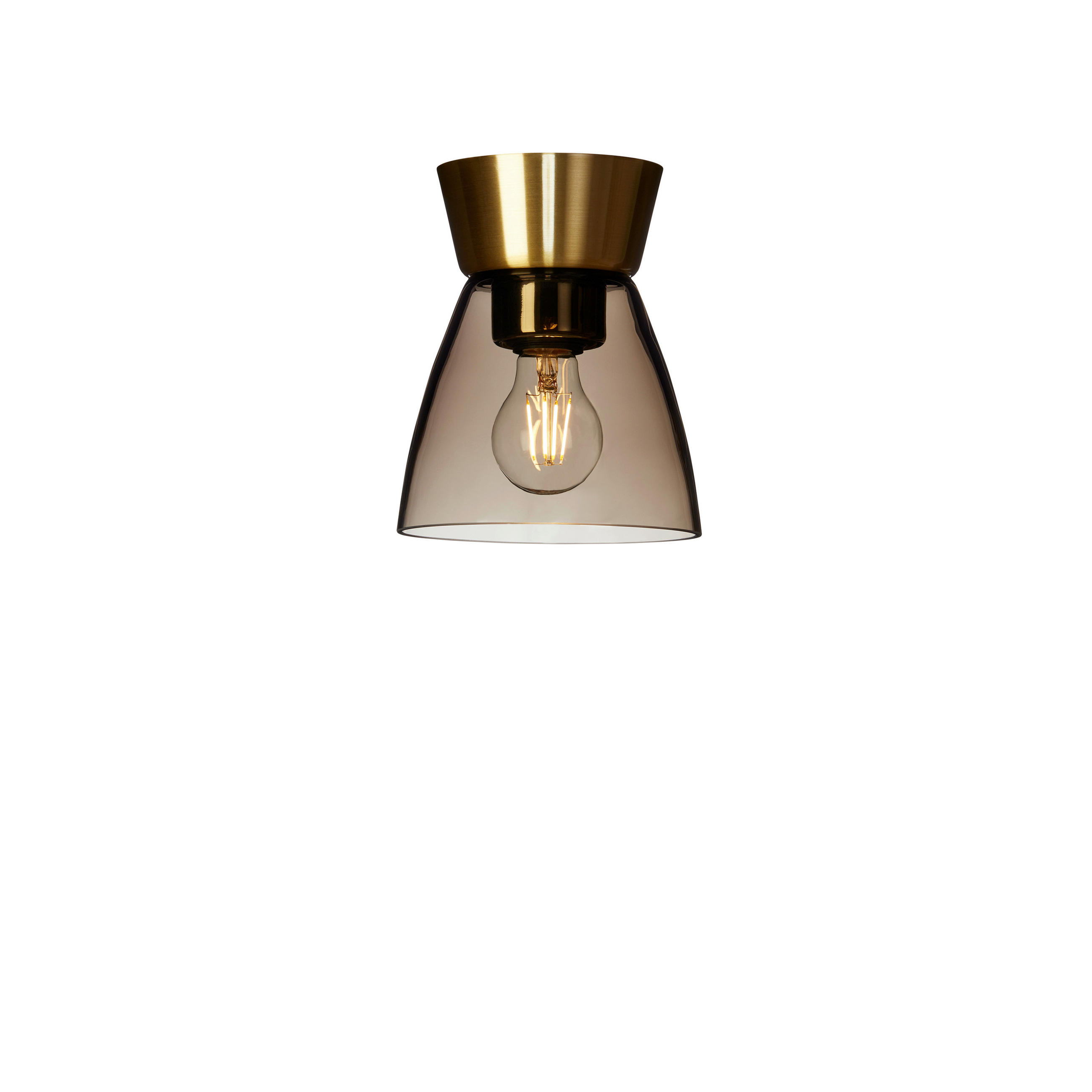 Belid Deckenleuchte Bizzo Braun, Messing 19.3 cm