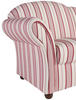 RÉCAMIERE Rot, Beige Flachgewebe  - Beige/Rot, Design, Holz/Textil (191/83/81cm) - Max Winzer