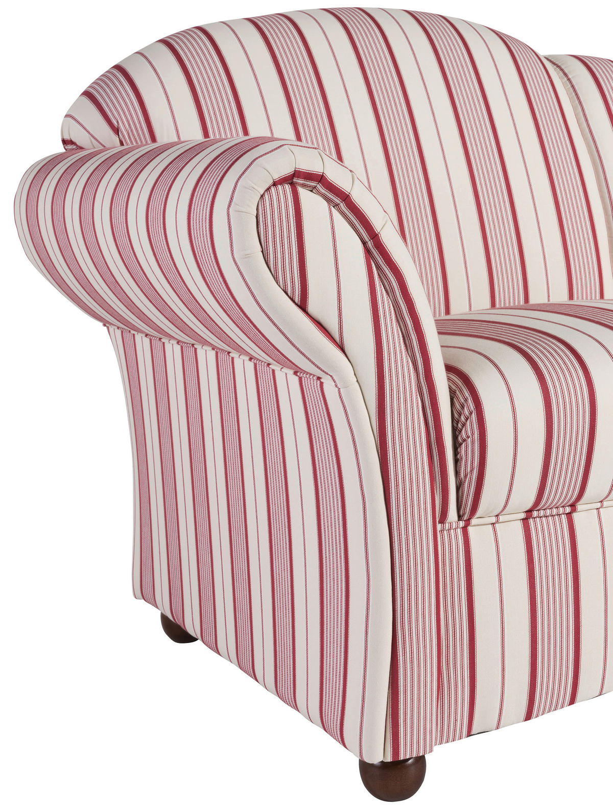 RÉCAMIERE Rot, Beige Flachgewebe  - Beige/Rot, Design, Holz/Textil (191/83/81cm) - Max Winzer