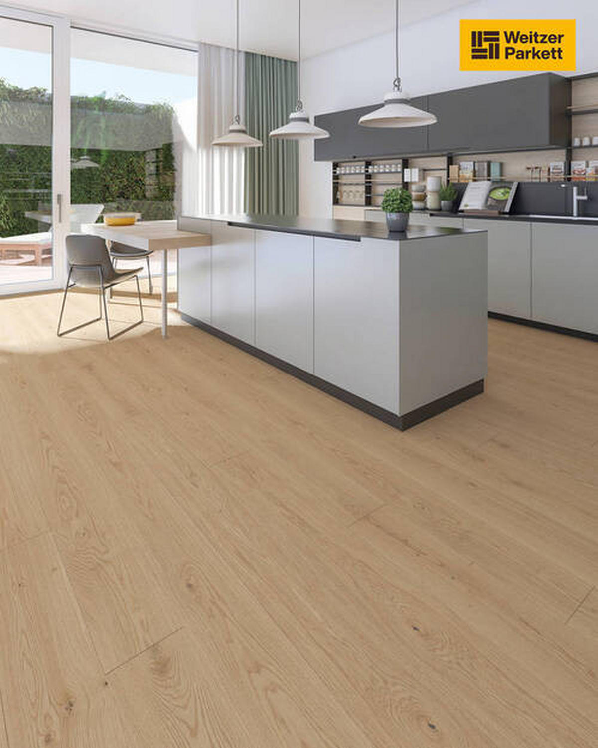 LANDHAUSDIELE, Eiche Pure Pflegefrei Diele  per  m² - Design, Holz (180/17,5/1,1cm) - Weitzer Parkett