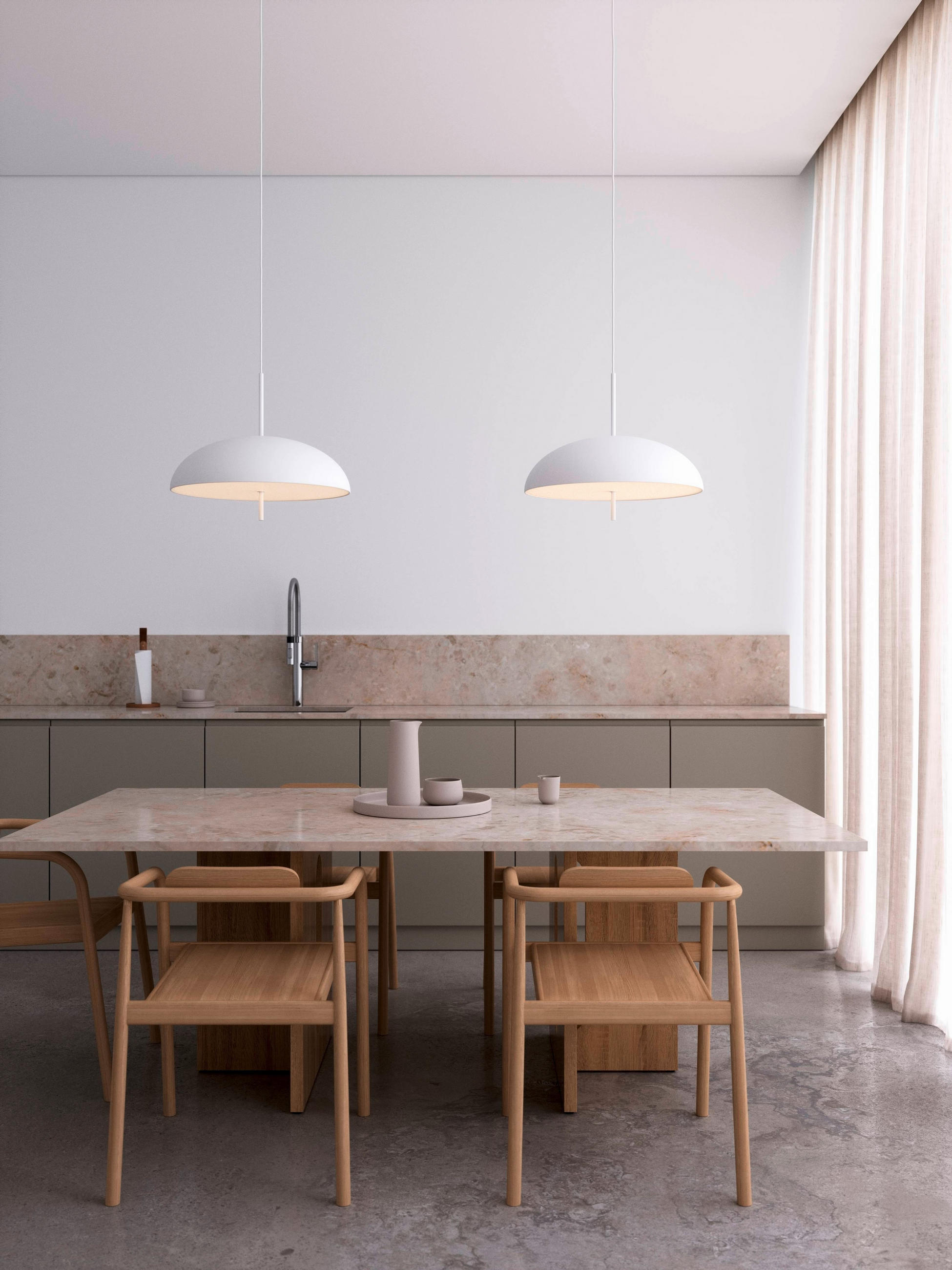 HÄNGELEUCHTE VERSALE 49,5/41 cm - Weiß, Design, Metall (49,5/41cm) - Nordlux