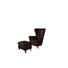 SESSEL Echtleder Braun - Nussbaumfarben/Braun, Design, Leder (91/110/95cm) - WISCHI BLACK LABEL