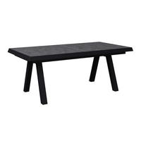 AUSZIEHTISCH Anthrazit rechteckig  ausziehbar, in verschiedenen Größen erhältlich  - Anthrazit, Design, Stein/Metall (200-260/100/77cm) - Ambia Garden