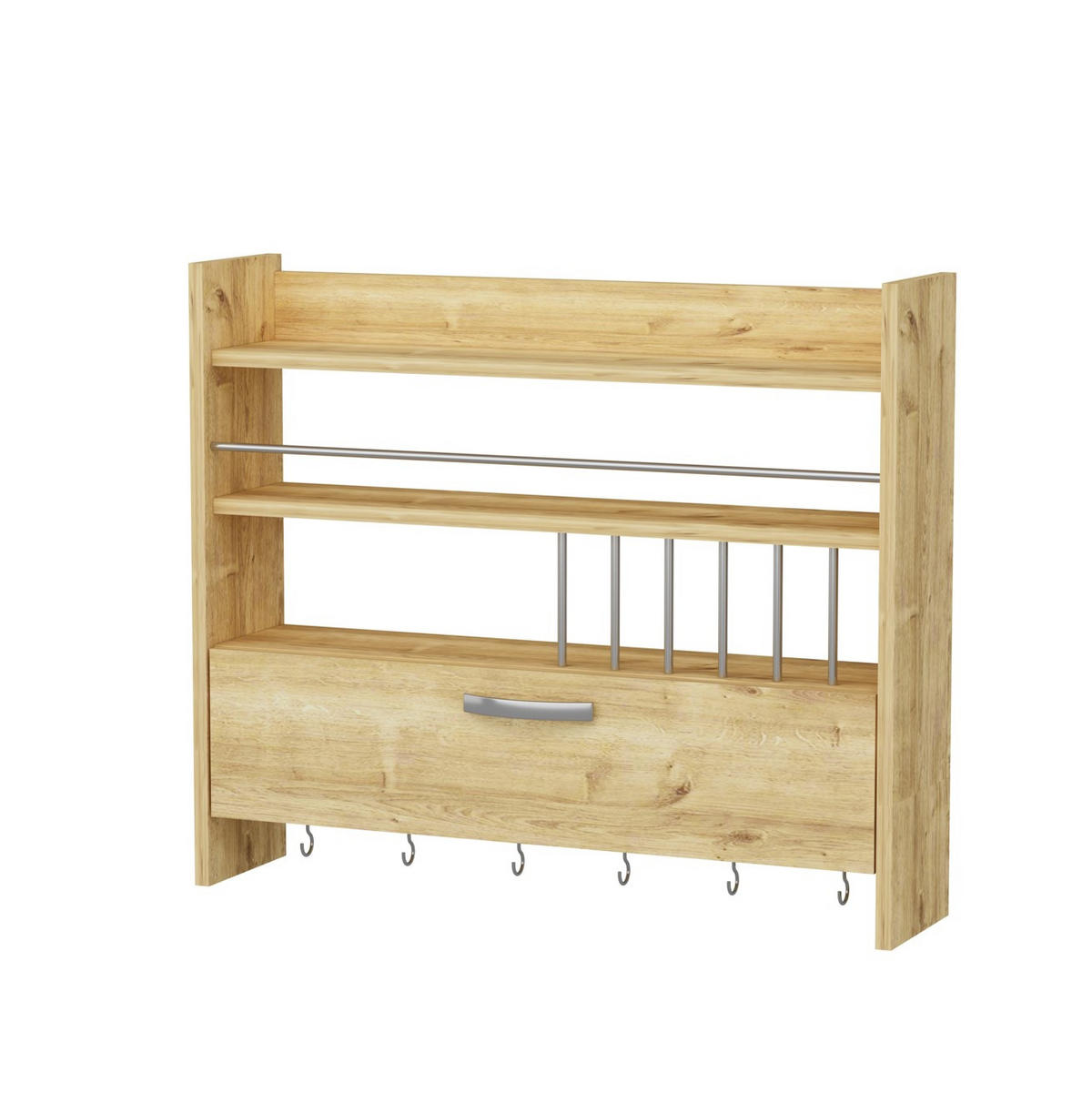 GEWÜRZREGAL - Eichefarben, Design, Holzwerkstoff (85/72/19,6cm) - MID.YOU