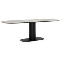 ESSTISCH - Anthrazit/Beigebraun, Design, Stein/Metall (240/100/77cm) - Musterring