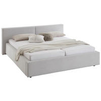 POLSTERBETT 160/200 cm  in Hellgrau  - Hellgrau, Basics, Holz/Textil (160/200cm) - Boxxx