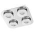 LED-DECKENLEUCHTE - Chromfarben, Design, Kunststoff/Metall (44/44/7cm) - Joop!