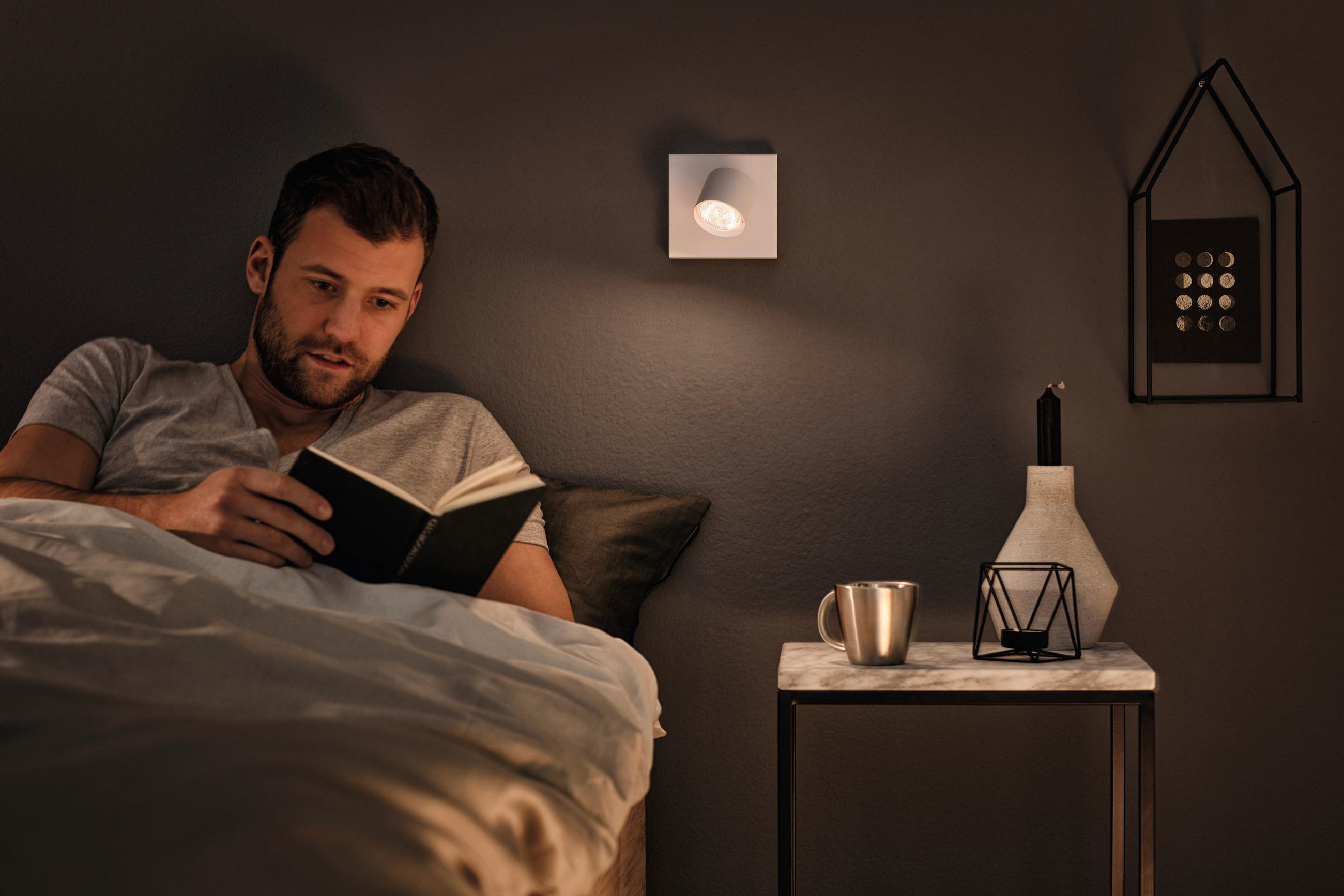 LED-WANDLEUCHTE Star WGD 8,2/11,8/6 cm   - Weiß, Basics, Metall (8,2/11,8/6cm) - Philips
