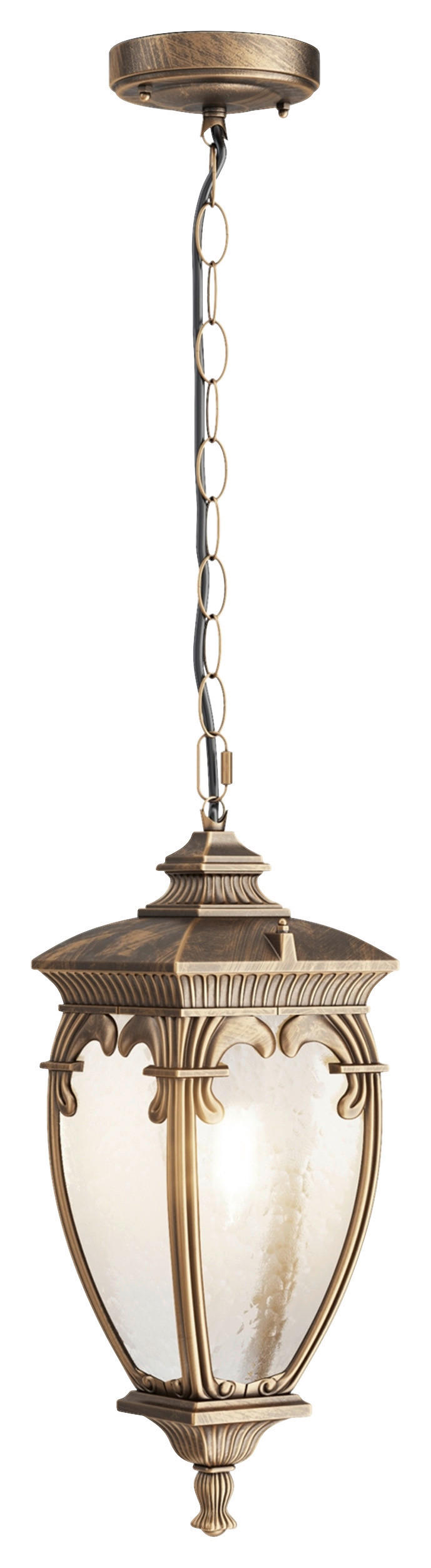 AUßENLEUCHTE 40/40/15 cm   - Goldfarben/Schwarz, Basics, Glas/Metall (40/40/15cm) - MAYTONI