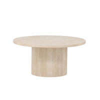 COUCHTISCH Pappel rund Beige  - Beige, MODERN, Holz (80/38cm) - Livetastic