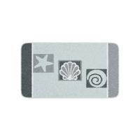 BADTEPPICH AQUATICA Grau 65/115 cm  - Grau, Basics, Kunststoff/Textil (65/115cm) - Grund