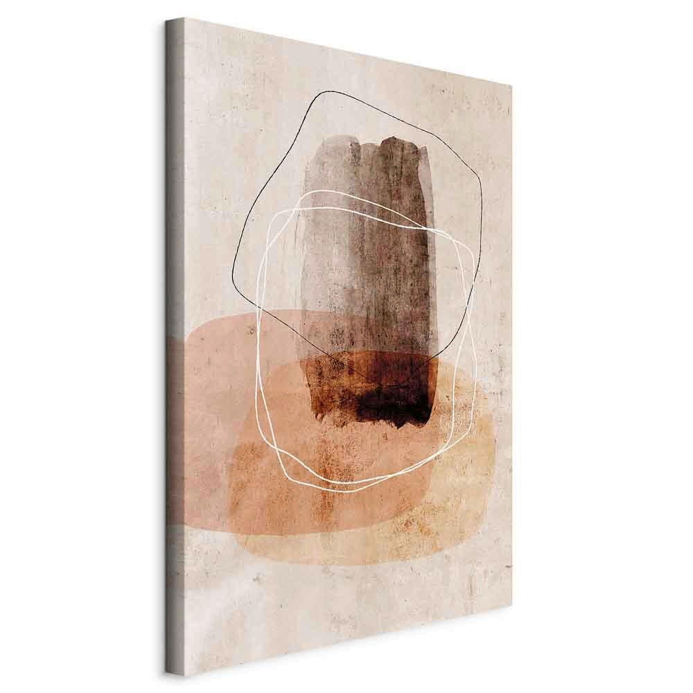 LEINWANDBILD Abstraktes 40/60/1,2 cm  - Beige, Basics, Holzwerkstoff/Textil (40/60/1,2cm) - artgeist