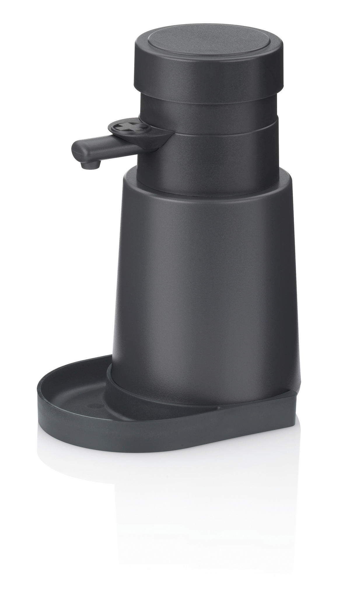 DOZATOR ZA DEZINFEKCIJU RUKU  tamnosiva  plastika  - tamnosiva, Osnovno, plastika (450ml) - Kela