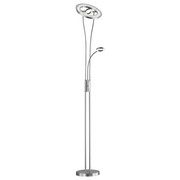 STOJEČA LED SVETILKA NAOMI - aluminij/krom, Design, kovina/umetna masa (25/180/25cm)