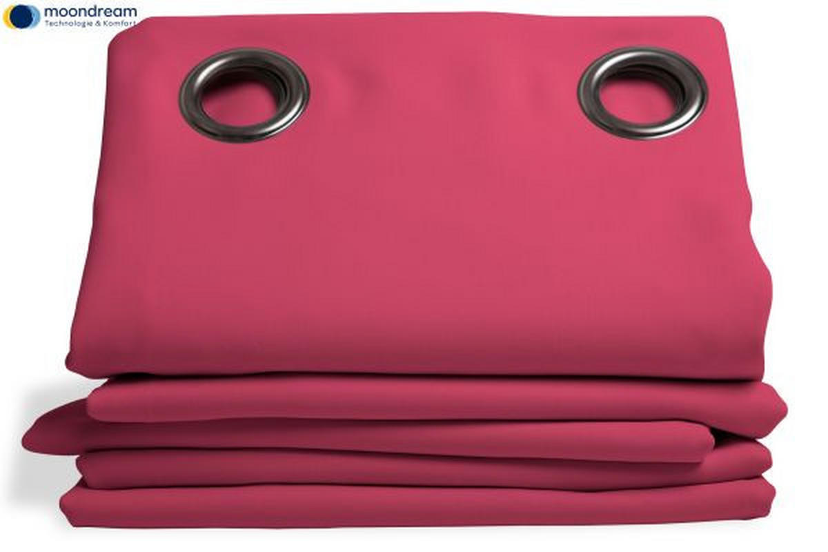 WÄRMESCHUTZVORHANG Verdunkelung 145/260 cm   - Pink, Design, Textil (145/260cm)