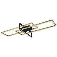 LED SVJETILJKA STROPNA Salinas  - boje mjeda/crna, Trend, metal (100/40/11,5cm)