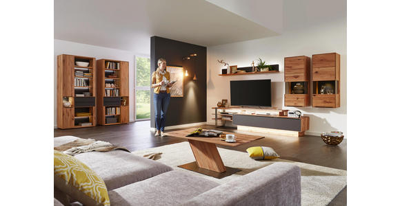 COUCHTISCH in Holz, Metall 115/65/45 cm - Edelstahlfarben/Buchefarben, Design, Holz/Metall (115/65/45cm) - Valnatura