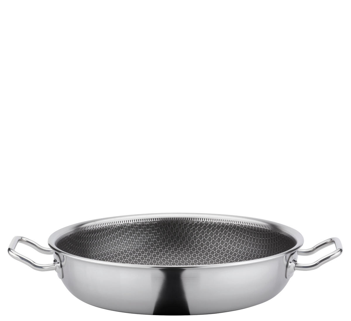 PÁNEV NA SMAŽENÍ  nepřilnavý povrch ILAG®  32 cm  - barvy stříbra, Basics, kov (32cm) - Spring