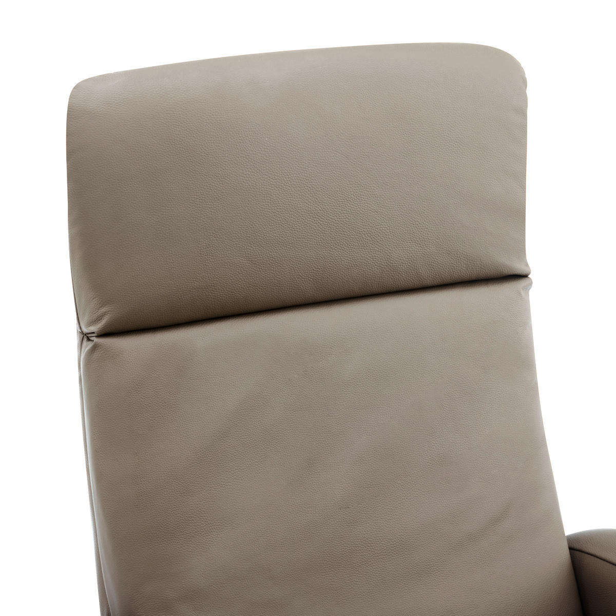 RELAXAČNÍ KŘESLO S TABURETEM, textil, kůže, šedohnědá - černá/šedohnědá, Design, kov/textil (77/107/75cm) - Livetastic