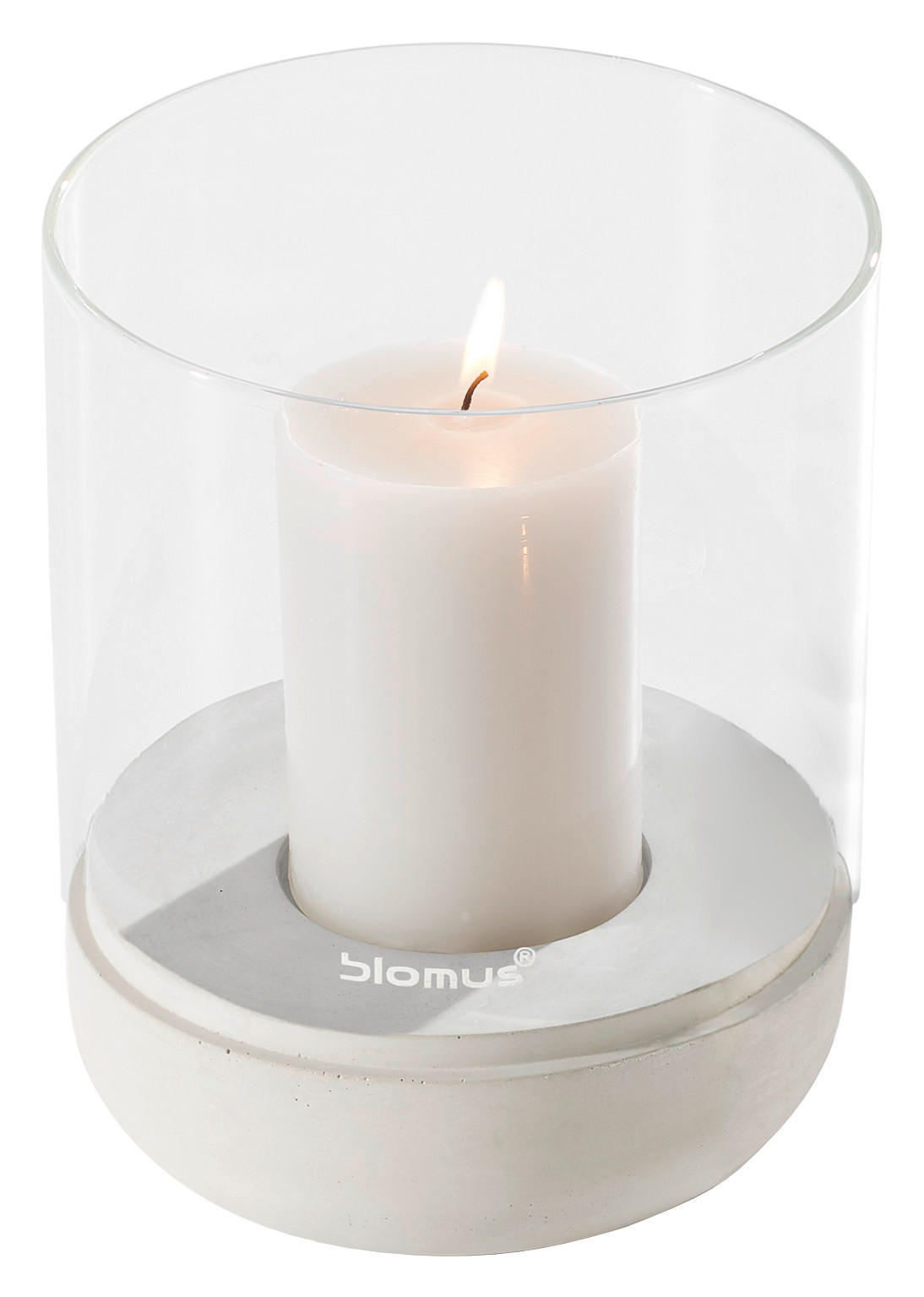 WINDLICHT Grau 15/22,5 cm  - Grau, Basics, Glas/Stein (15/22,5cm) - Blomus